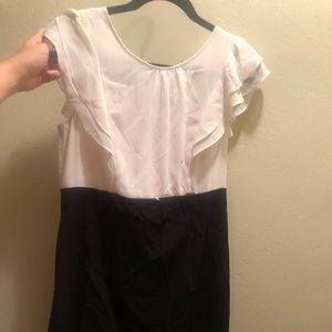 Two toned color block dress